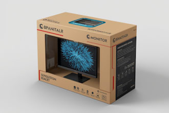 do product packaging, mailer box and lable design