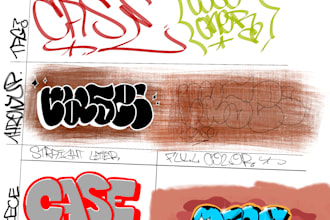 design professional graffiti and lettering