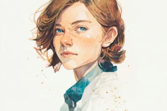 illustrate in watercolor or vectors