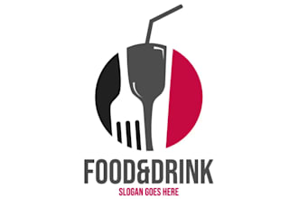 design a delicious and unique food and drink logo