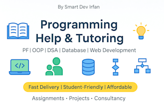 assist students with programming data structures and web