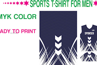 professional sublimation printing layout for sportswear