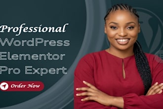 be your wordpress elementor pro design elementor website
