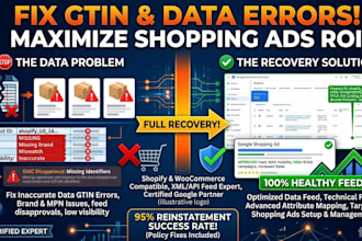 fix google merchant center inaccurate data gtin errors and manage shopping ads