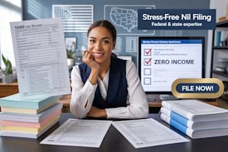 file nil tax return for federal and state tax filing