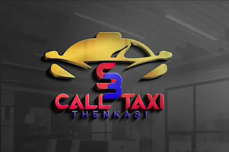 give excellent taxi, freight, towing and transport logo