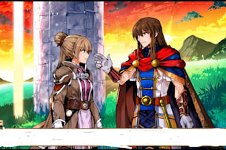 write your script, dialogue for your rpg maker game mv,mz