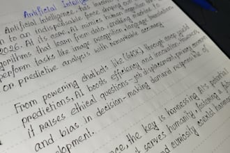 convert text into neat handwritten letters, notes in elegant cursive style