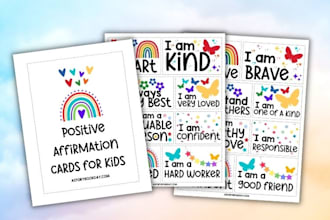 design your affirmation cards prayer cards in 24hrs