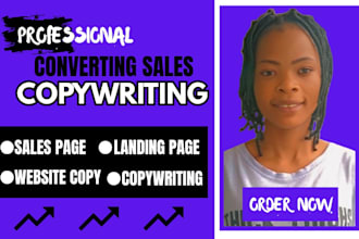 do highly converting sales copywriting for product purchase, writing