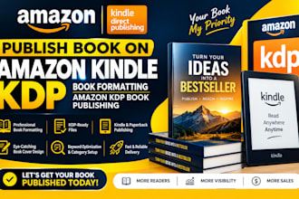 publish book on amazon kindle kdp,  book formatting, amazon kdp book publishing