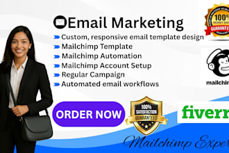 setup your mailchimp email template newsletter