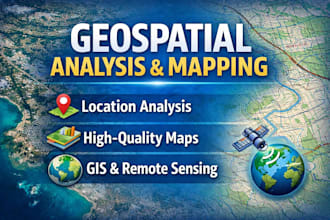 do geospatial analysis and mapping