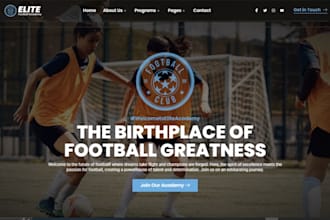 build wix football academy website soccer academy  basketball sport website
