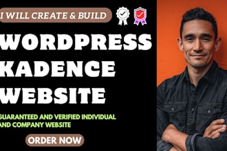 build wordpress kadence website, kadence blocks, gutenberg blocks, elementor seo
