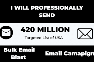 send 700 million bulk emails, bulk email blast and email campaign to inbox