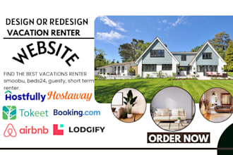 design vacation rental website lodgify website smoobu short term rental website
