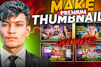 make eye catching thumbnails for you