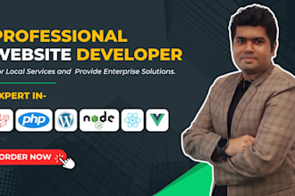 be your full stack web developer for website development, custom design