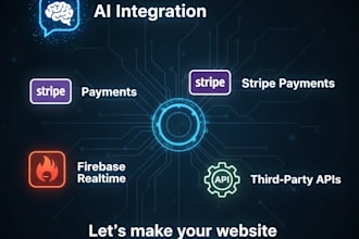 integrate openai stripe firebase and apis into your site