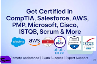 assist you in AWS istbq microsoft salesforce comptia and pmp certification