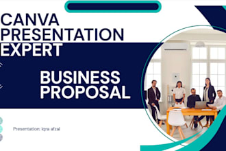 design modern business proposal slides in canva