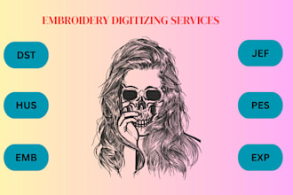 do custom embroidery digitizing for logo and patche