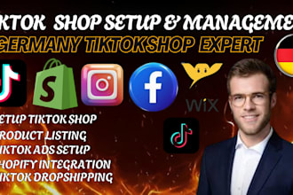 setup germany tiktok shop, tiktok shop germany, tiktok ads shopify integration