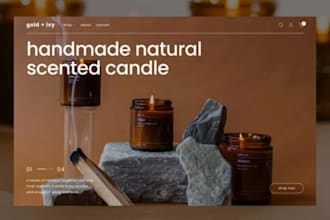 design profitable candle shopify store candle website spiritual website