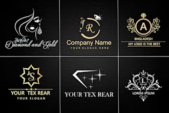 design jewelry logo modern luxury boutique