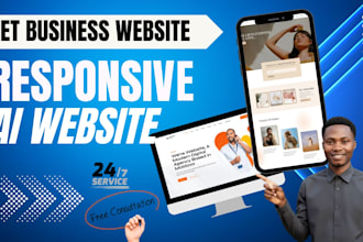 build ai website, business website development as a full stack web developer