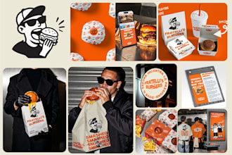 design food box and takeaway packaging with full branding