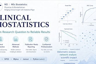 provide biostatistical analysis for medical and clinical research