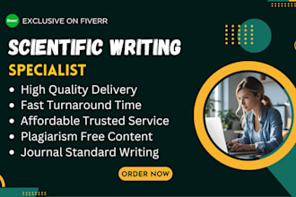 edit and format scientific content for publications and journal submissions