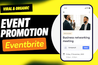 promote your event, sell tickets, and boost visibility on eventbrite and more
