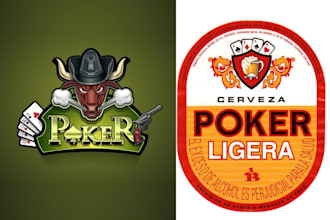 do professional playing cards, poker cards, tarot card logo design