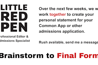 help you compose and polish your admissions essay