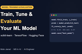 build, train and evaluate machine learning models and fine tune llm