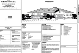 draw blueprint construction drawing, frame plan adu, mep city permit approval