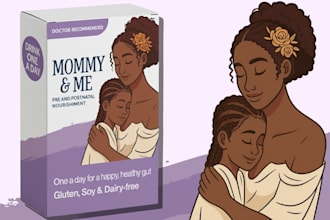 do african american illustrated packaging or label design with ai