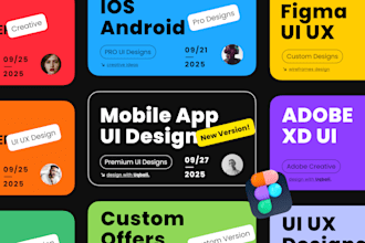 design app ui, figma ui, website ui, adobe xd ui