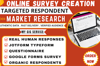 recruit 2000 respondent online surveys surveymonkey jotform typeform google form