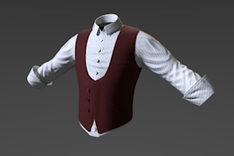 design 3d garments in marvelous designer for second life and 3d animation