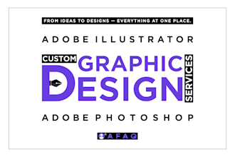be your graphic designer for web and print designs