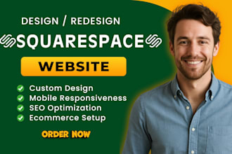 design or redesign modern squarespace website squarespace ecommerce site SEO