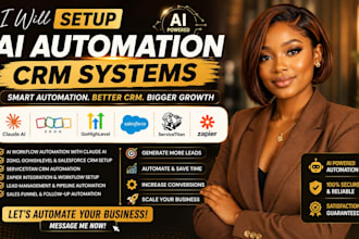 setup claude ai automation zoho gohighlevel salesforce servicetitan crm zapier