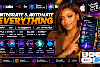 integrate make n8n make claude ai agent apple shortcuts siri ai crm automation