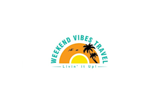 design travel weekend vibes logo