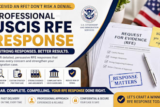 prepare legal rfe response for uscis delays and issues
