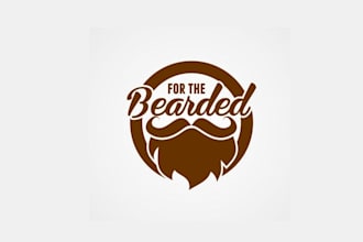 design wonderful draw something bearded logo